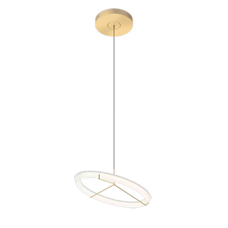Halo Jewel Circular Pendant