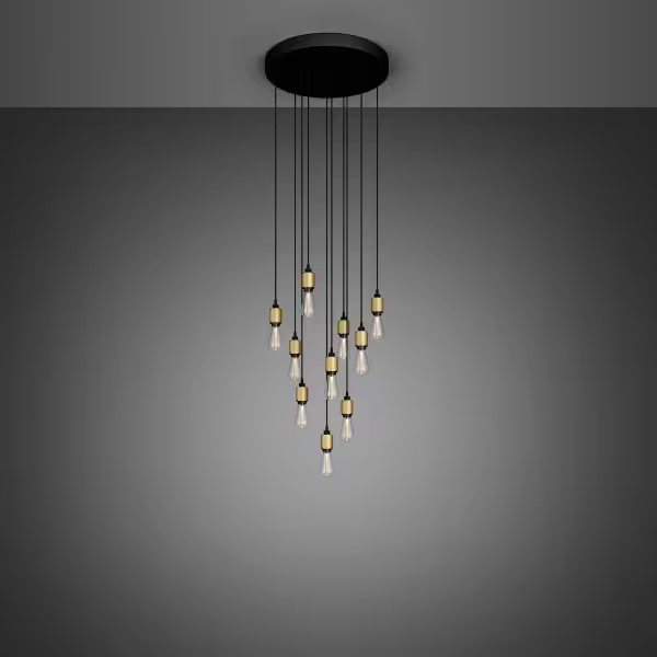 Heavy Metal 10-Light CASCADE Surface Pendant Chandelier