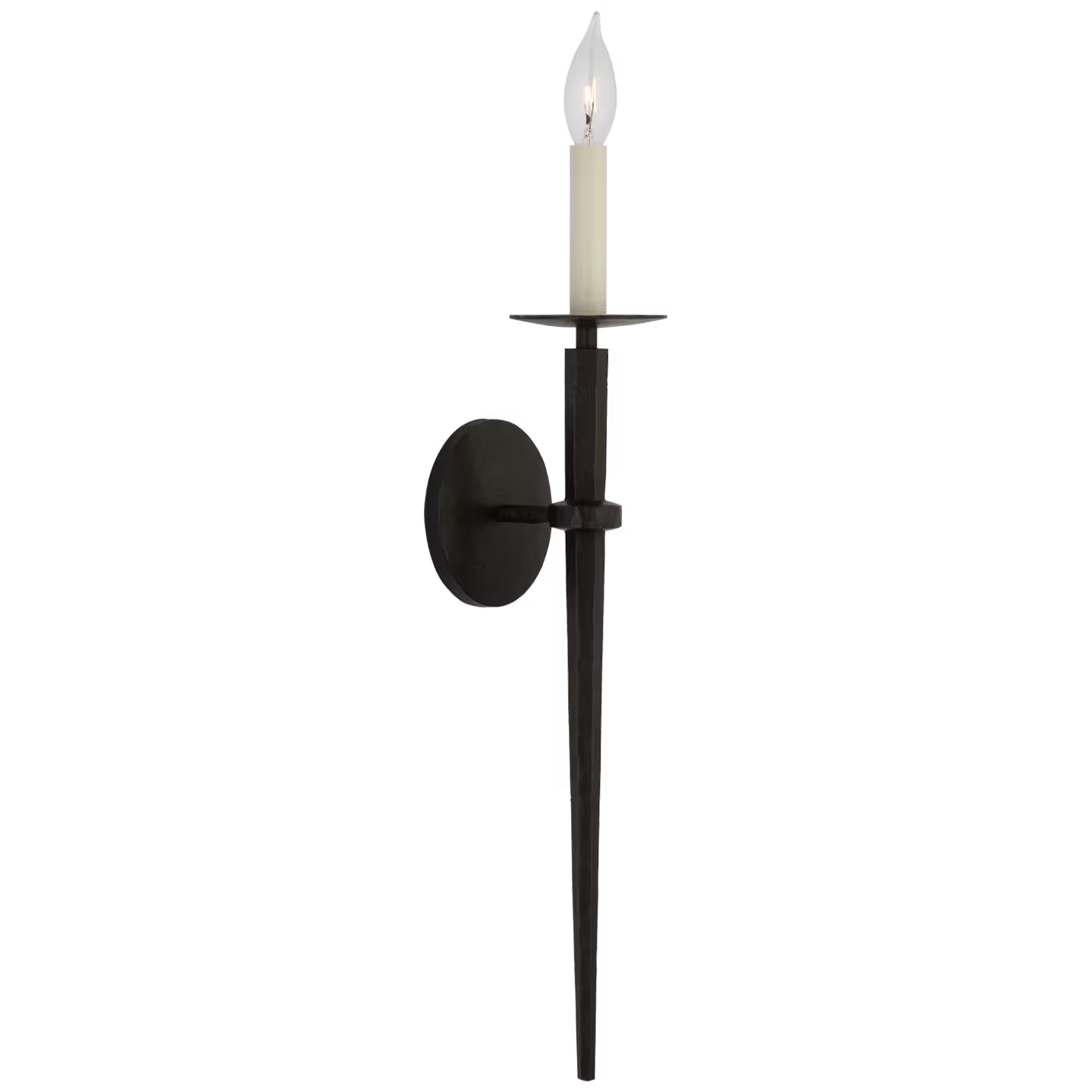 Arnav Large Torch Sconce in Aged Iron