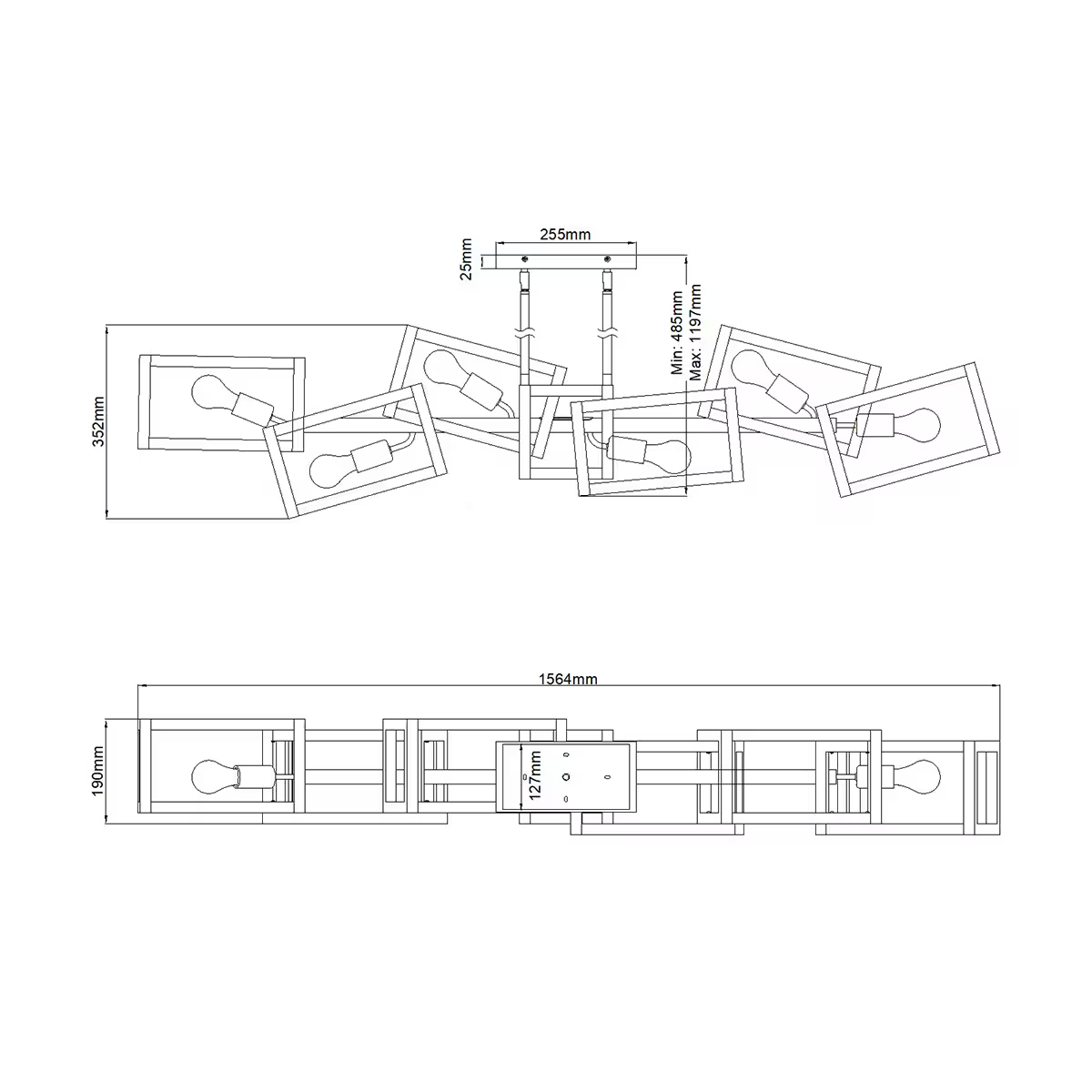 Ensemble 6 Light Pendant