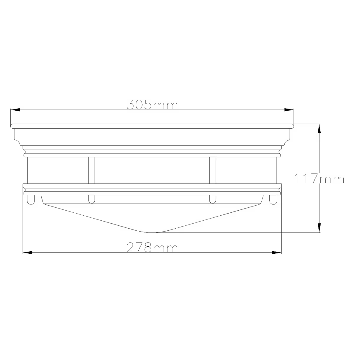 Hadrian 2-Light Flush Mount