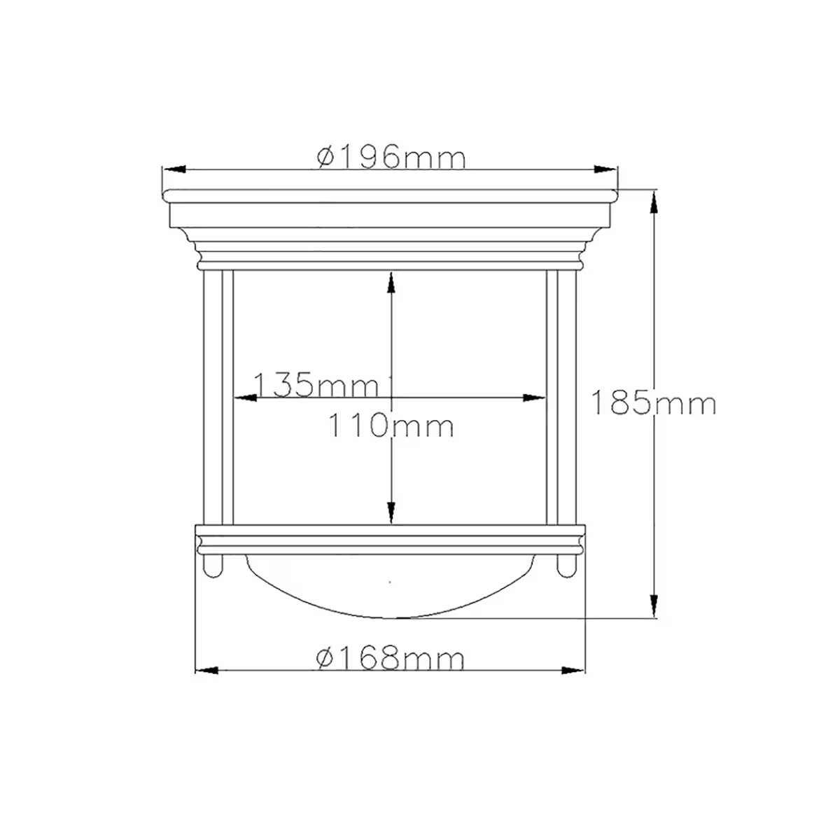Hadrian 1-Light Flush Mount