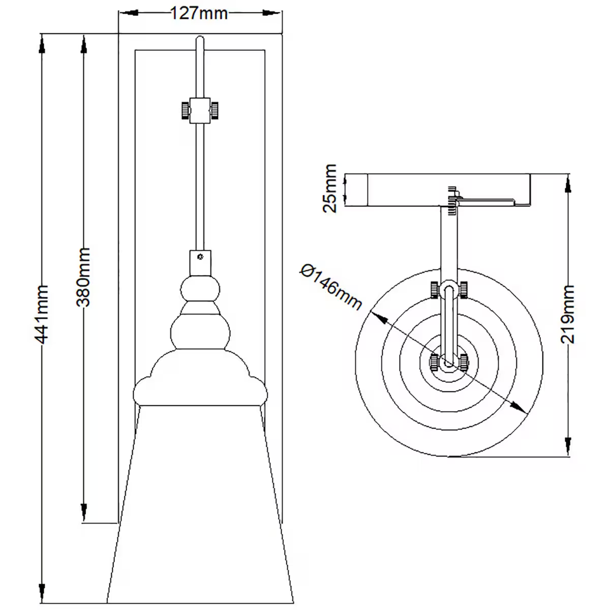 Loras 1-Light Wall Light