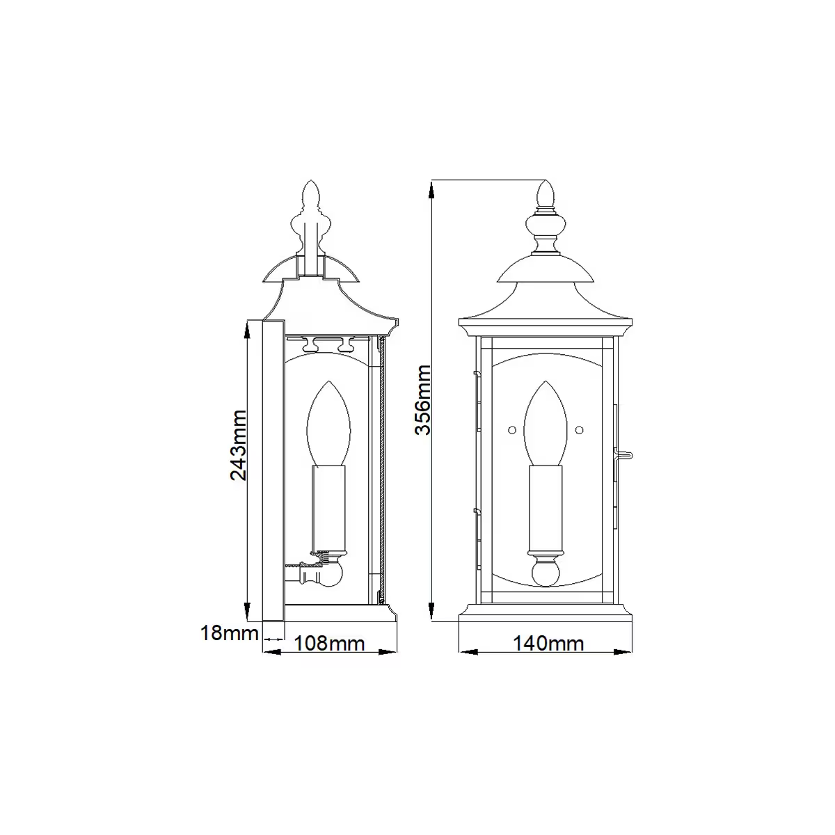 Market Square 1-Light Wall Light