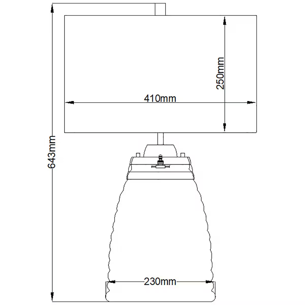Milne Table Lamp in Polished Nickel
