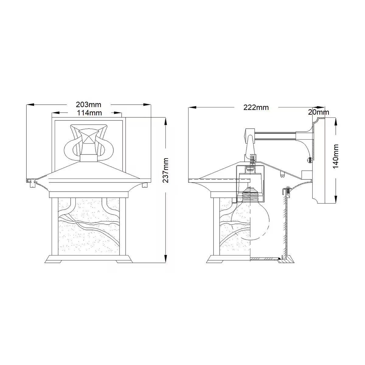 Morris 1-Light Wall Lantern