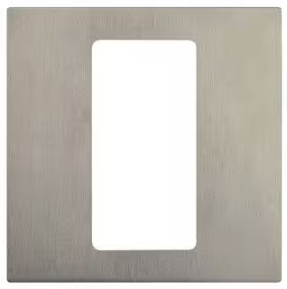 Pico 1 Gang Wall Mounted Faceplate in Satin Nickel