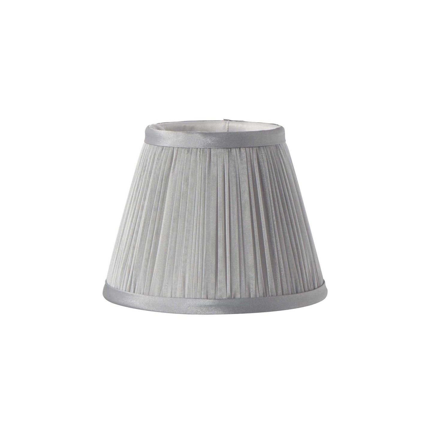 Clip Shades Pleated Grey Chiffon Candle Shade