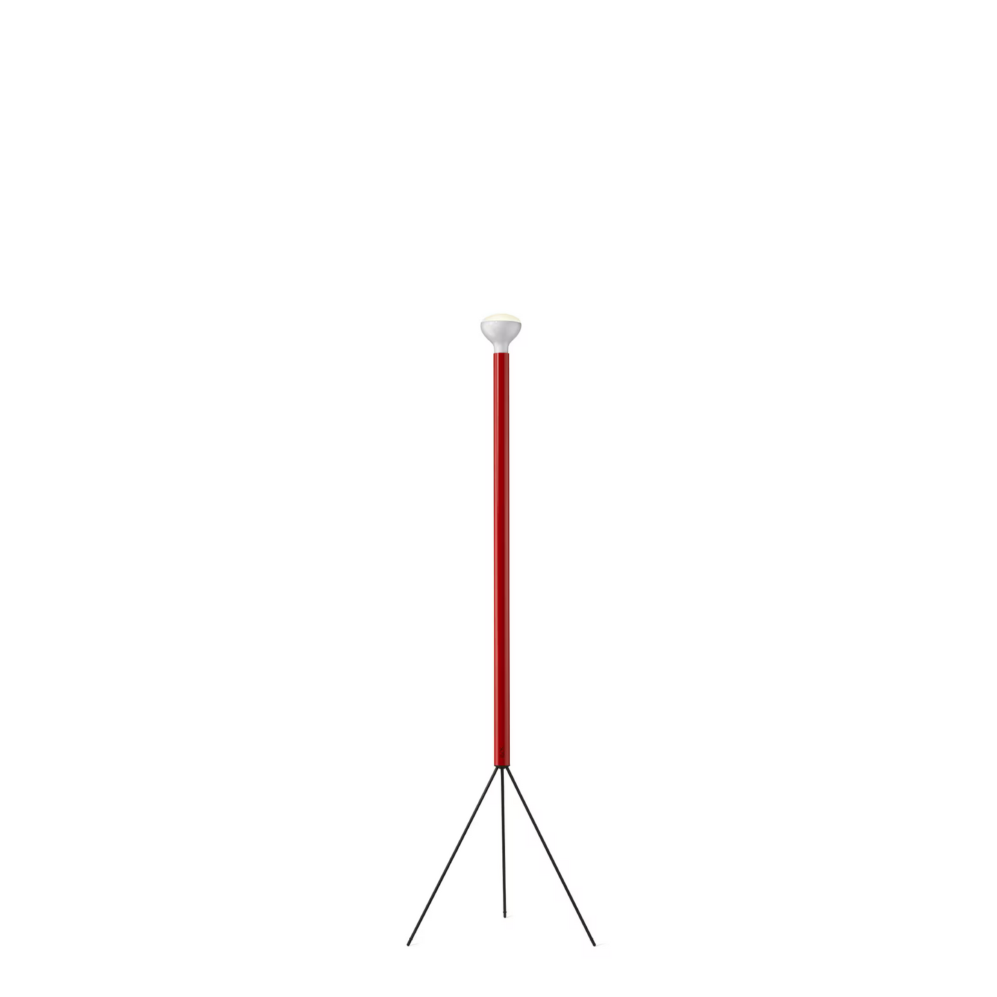 Luminator Anthracite Floor Lamp with Three Galvanized Metal Legs
