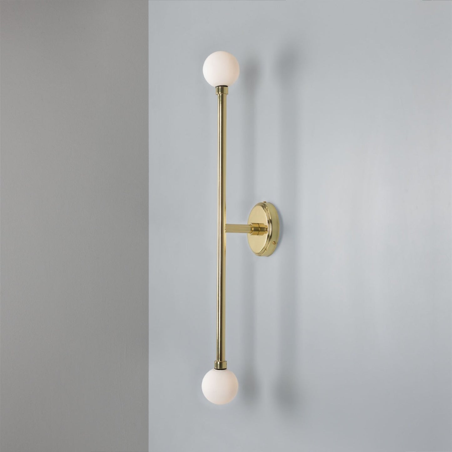 Silverton Double Globe Slim Bathroom Wall Light