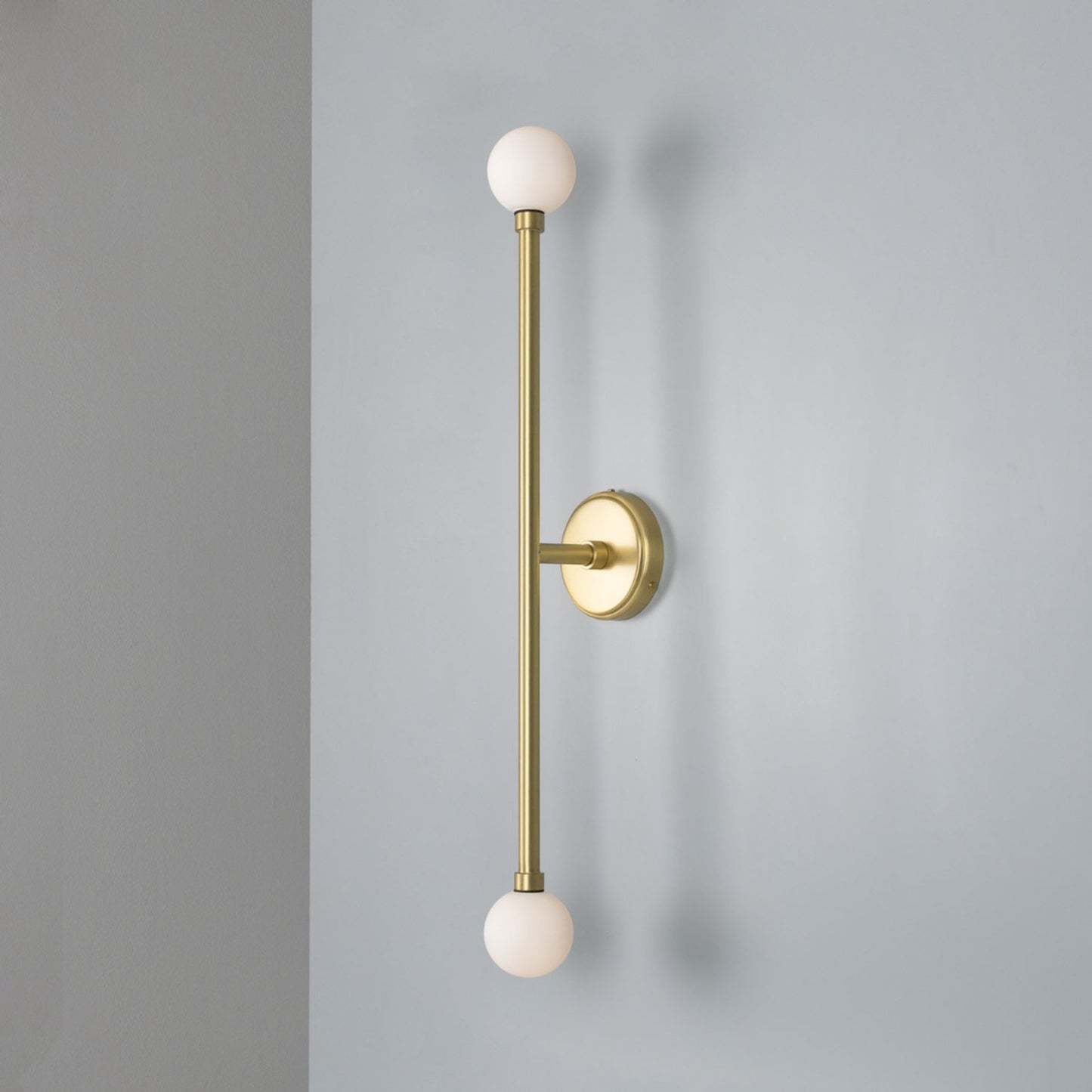Silverton Double Globe Slim Bathroom Wall Light