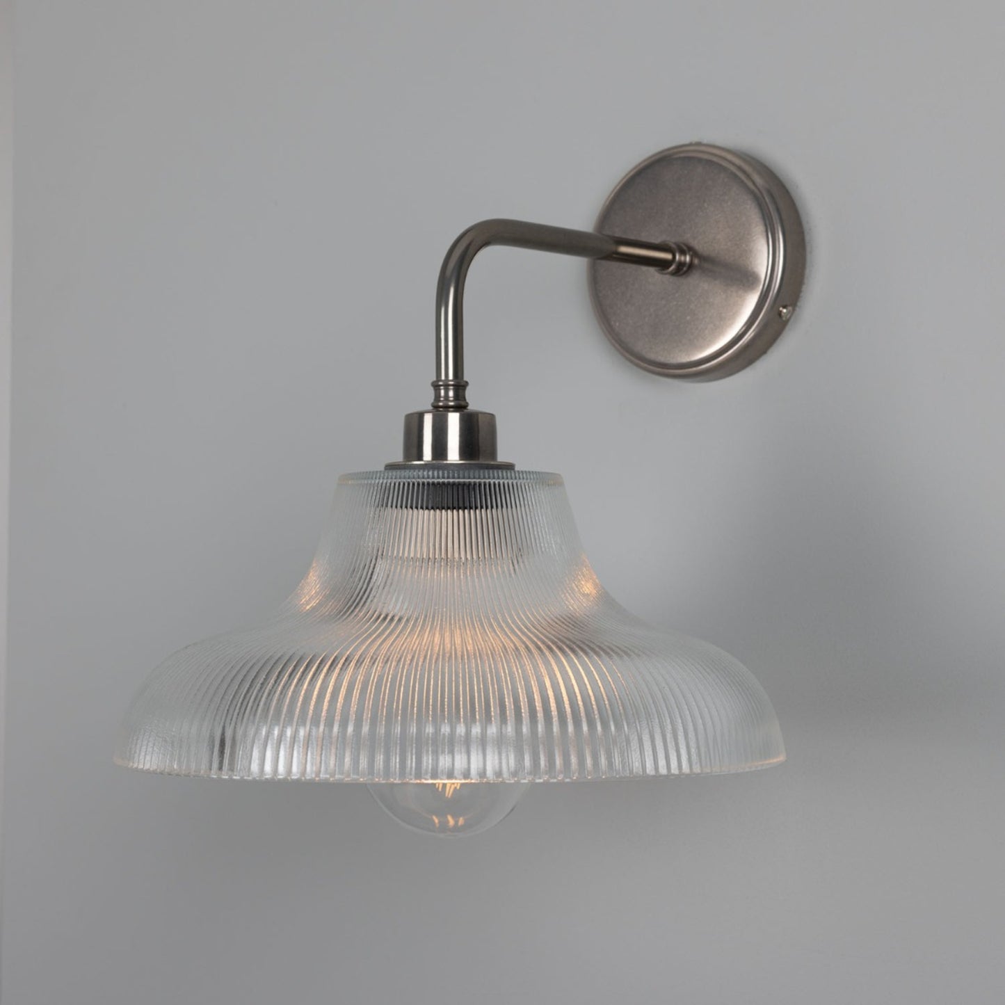 Mono Vintage Railway Glass Bathroom Wall Light