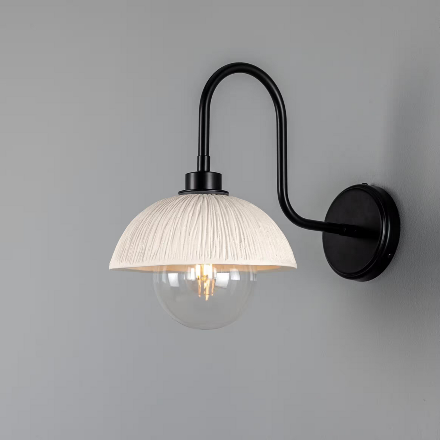 Kauri Organic Ceramic Dome Bathroom Wall Light