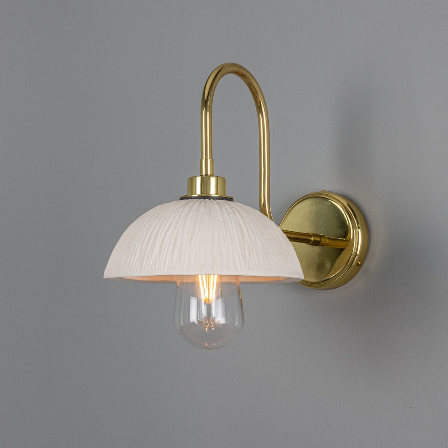 Kauri Organic Ceramic Dome Bathroom Wall Light
