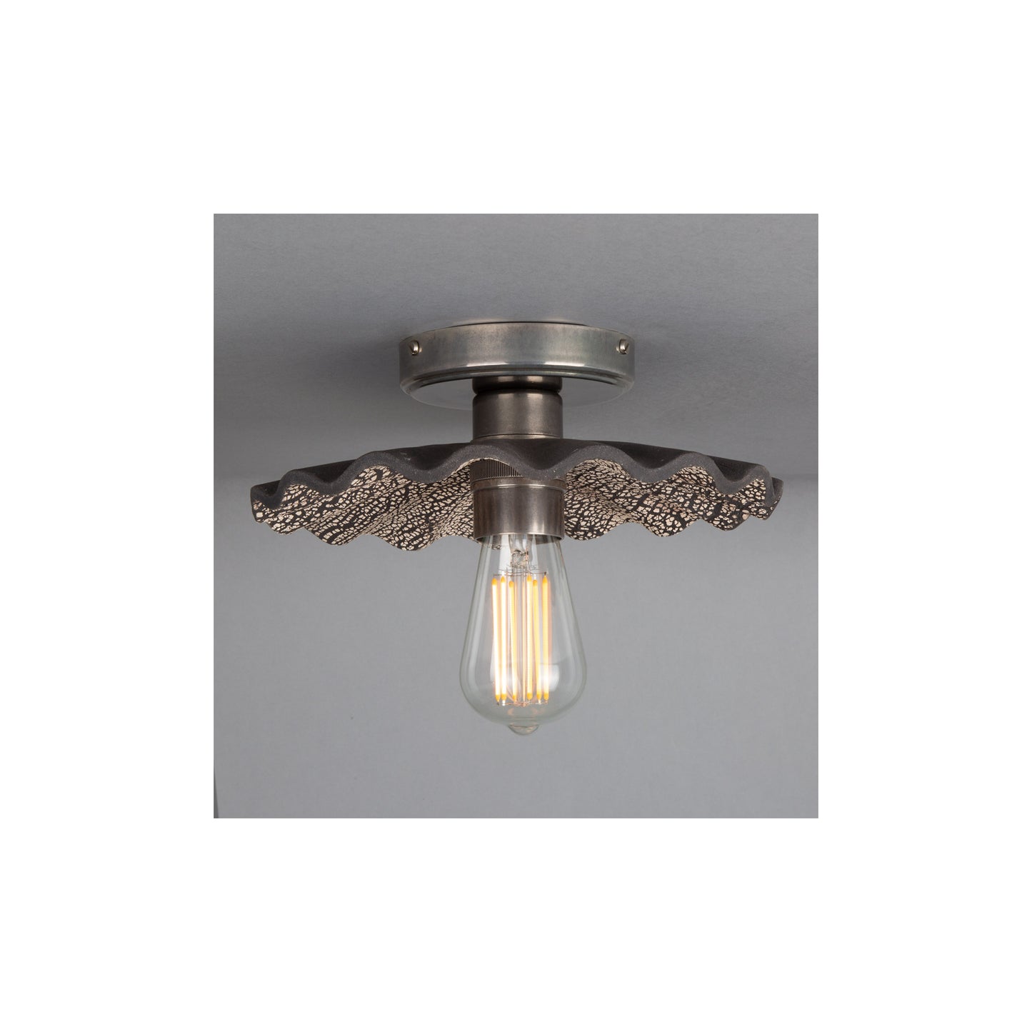 Kapok 27cm Organic Ceramic Ceiling Light