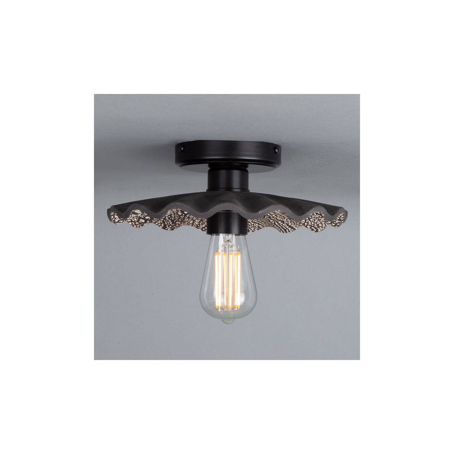 Kapok 27cm Organic Ceramic Ceiling Light