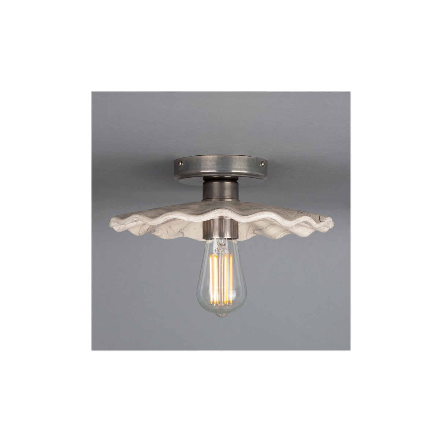 Kapok 27cm Organic Ceramic Ceiling Light