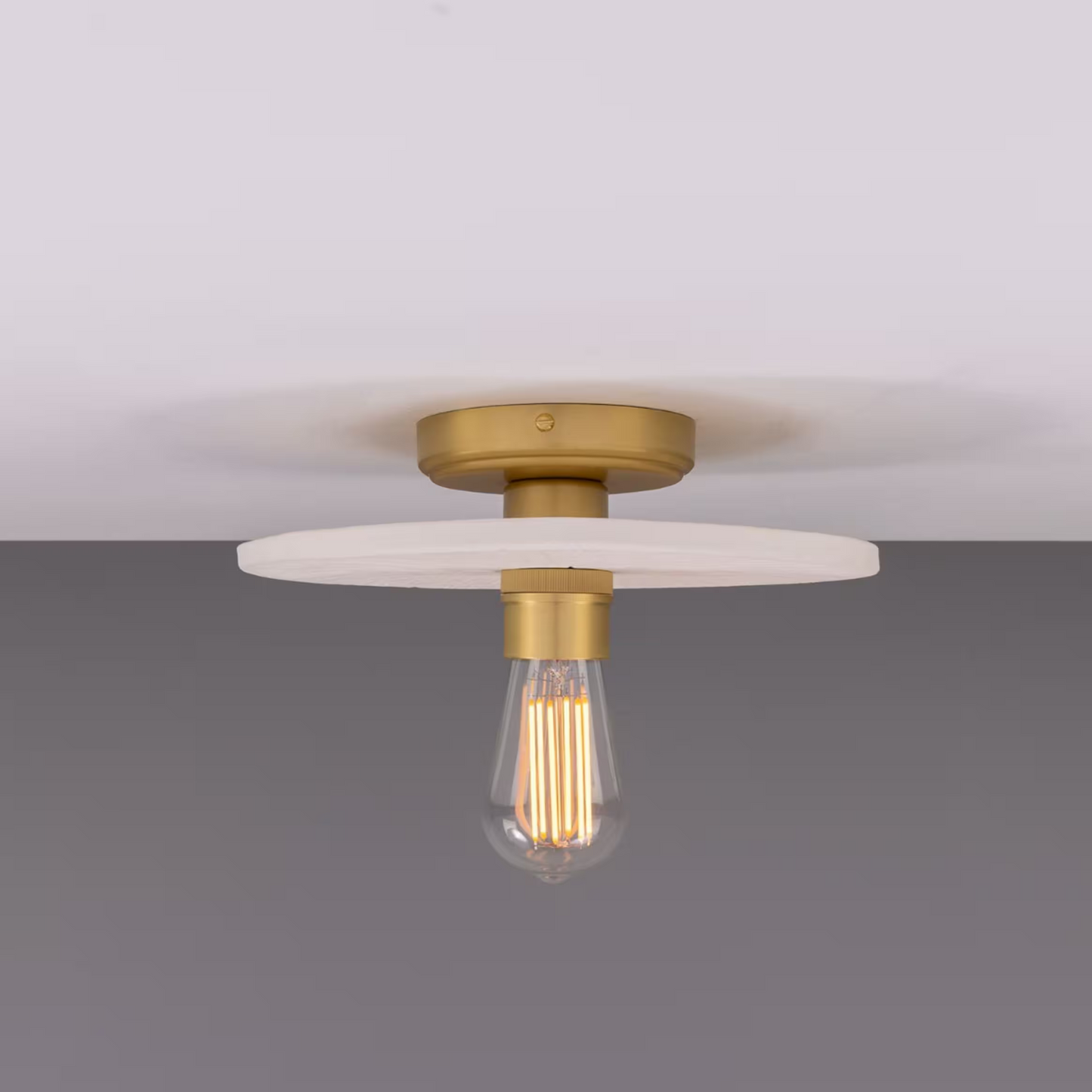 Bog Oak Organic Ceramic Disc Ceiling Light