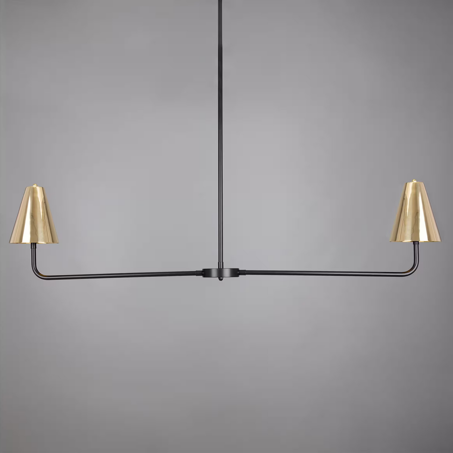Riverton Minimalist Island Pendant in Black