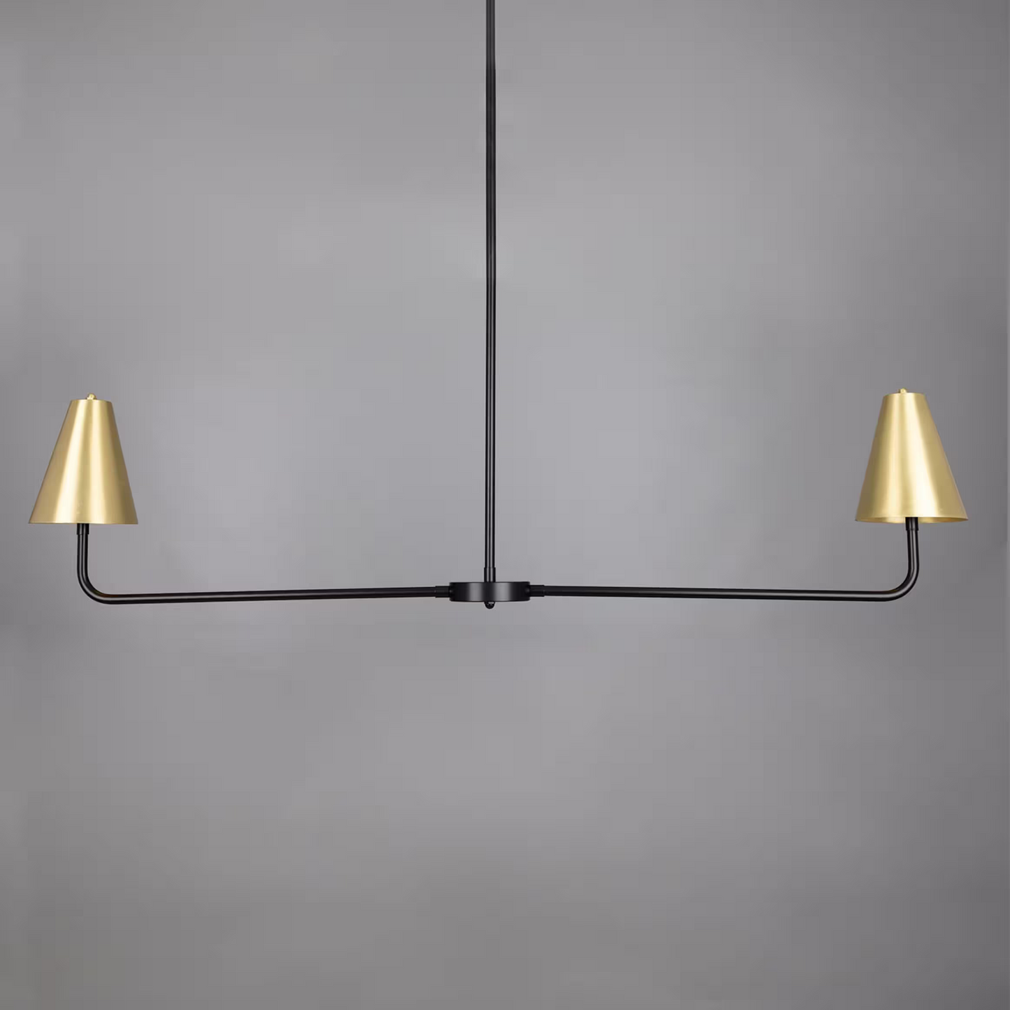 Riverton Minimalist Island Pendant in Black