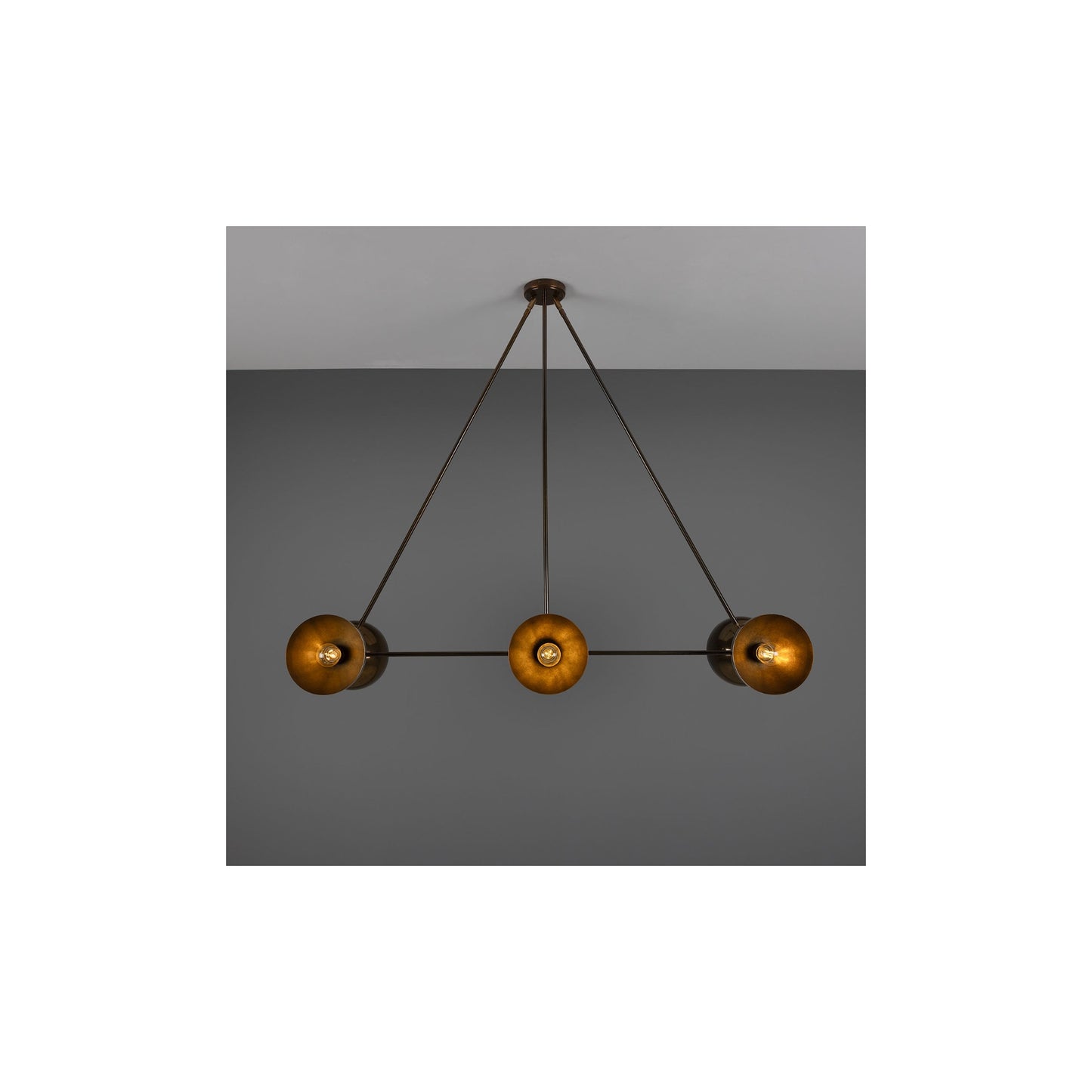 Eclipse 6-Light Brass Dome Pedant
