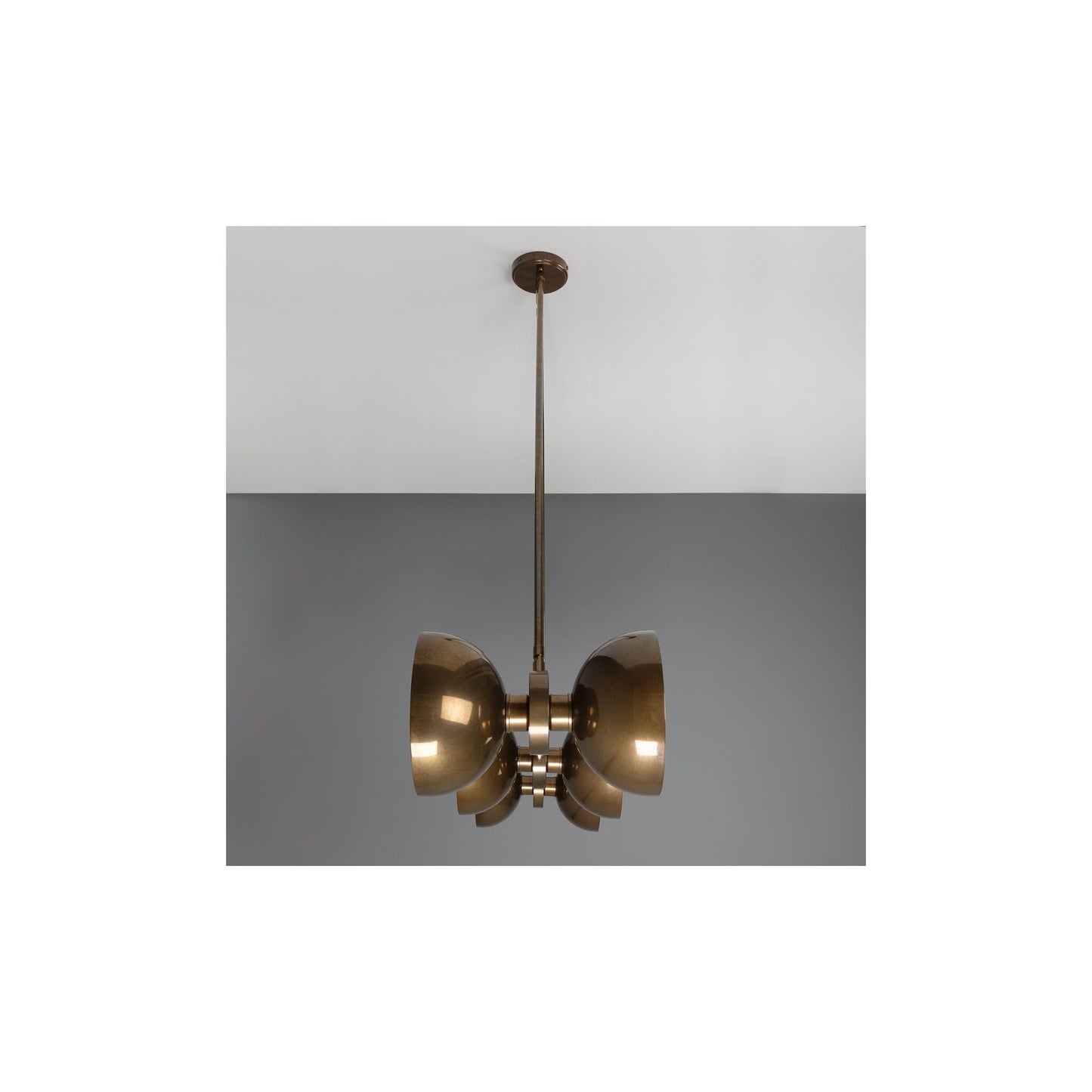 Eclipse 6-Light Brass Dome Pedant