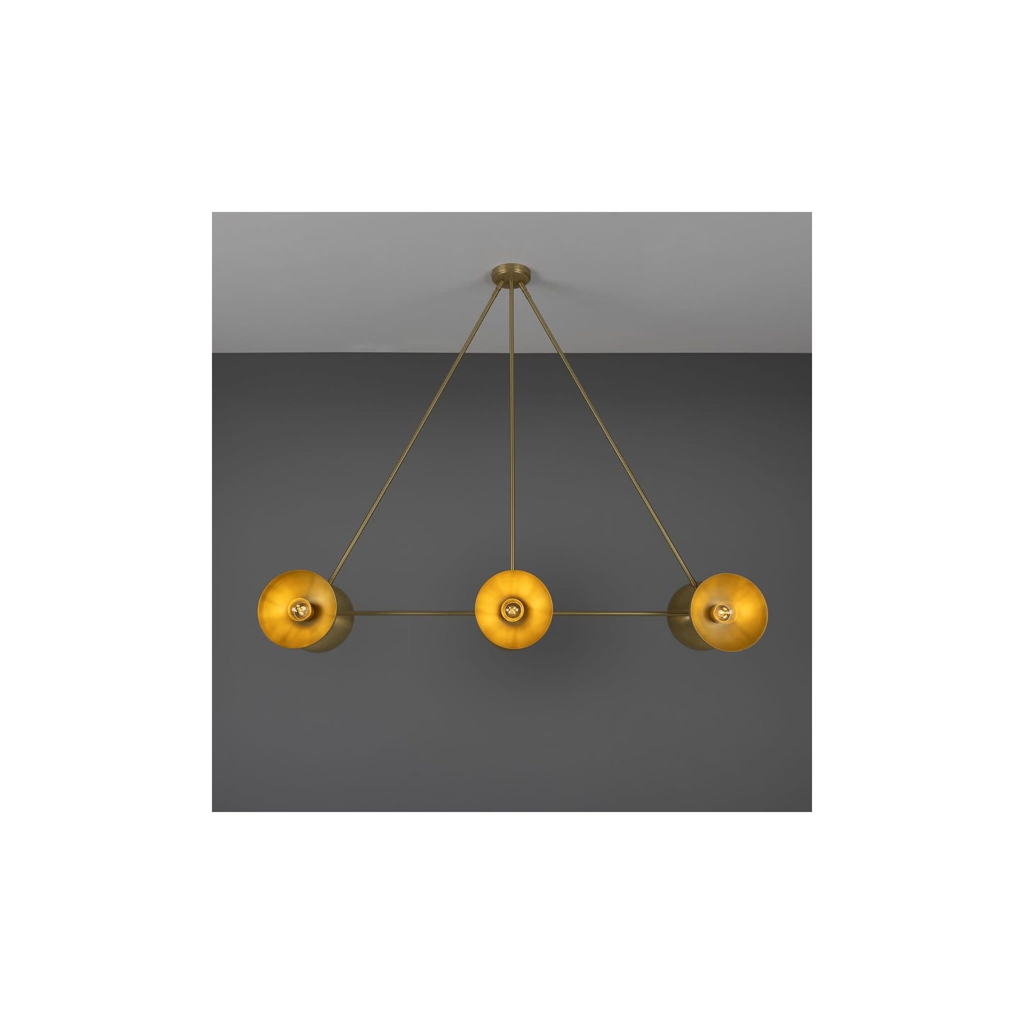 Eclipse 6-Light Brass Dome Pedant