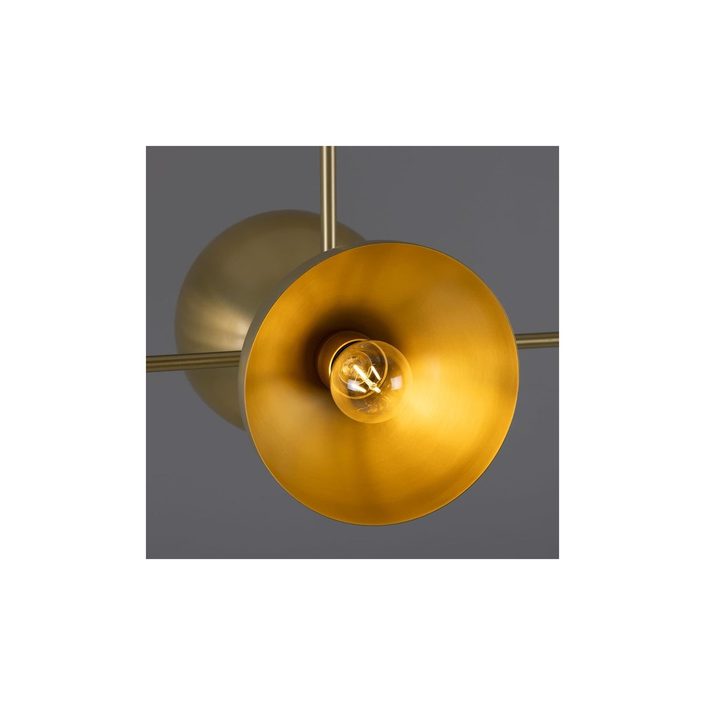 Eclipse 6-Light Brass Dome Pedant
