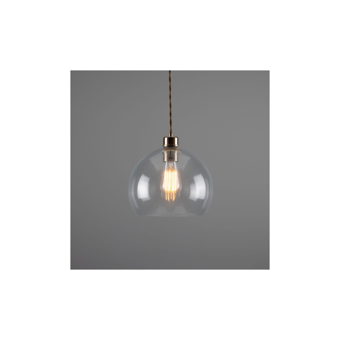 Eden Clear Open Glass Globe Pendant