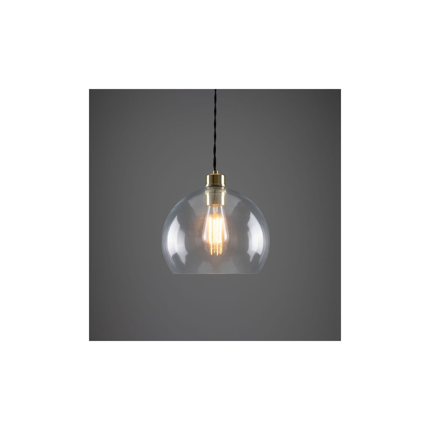 Eden Clear Open Glass Globe Pendant
