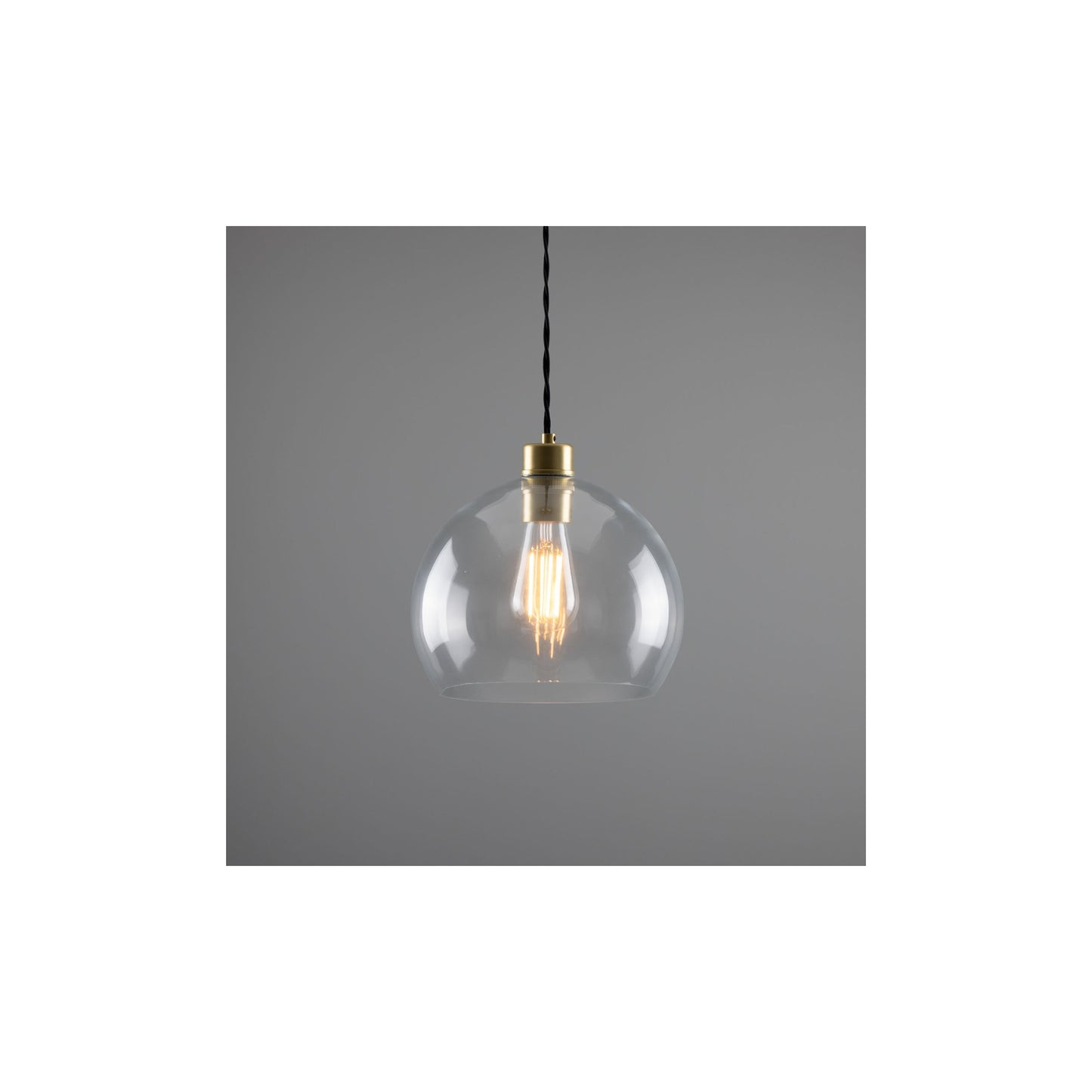 Eden Clear Open Glass Globe Pendant