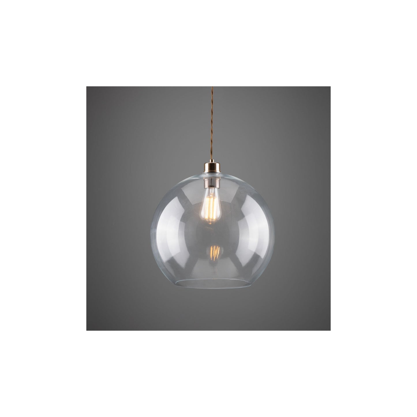 Eden Clear Open Glass Globe Pendant