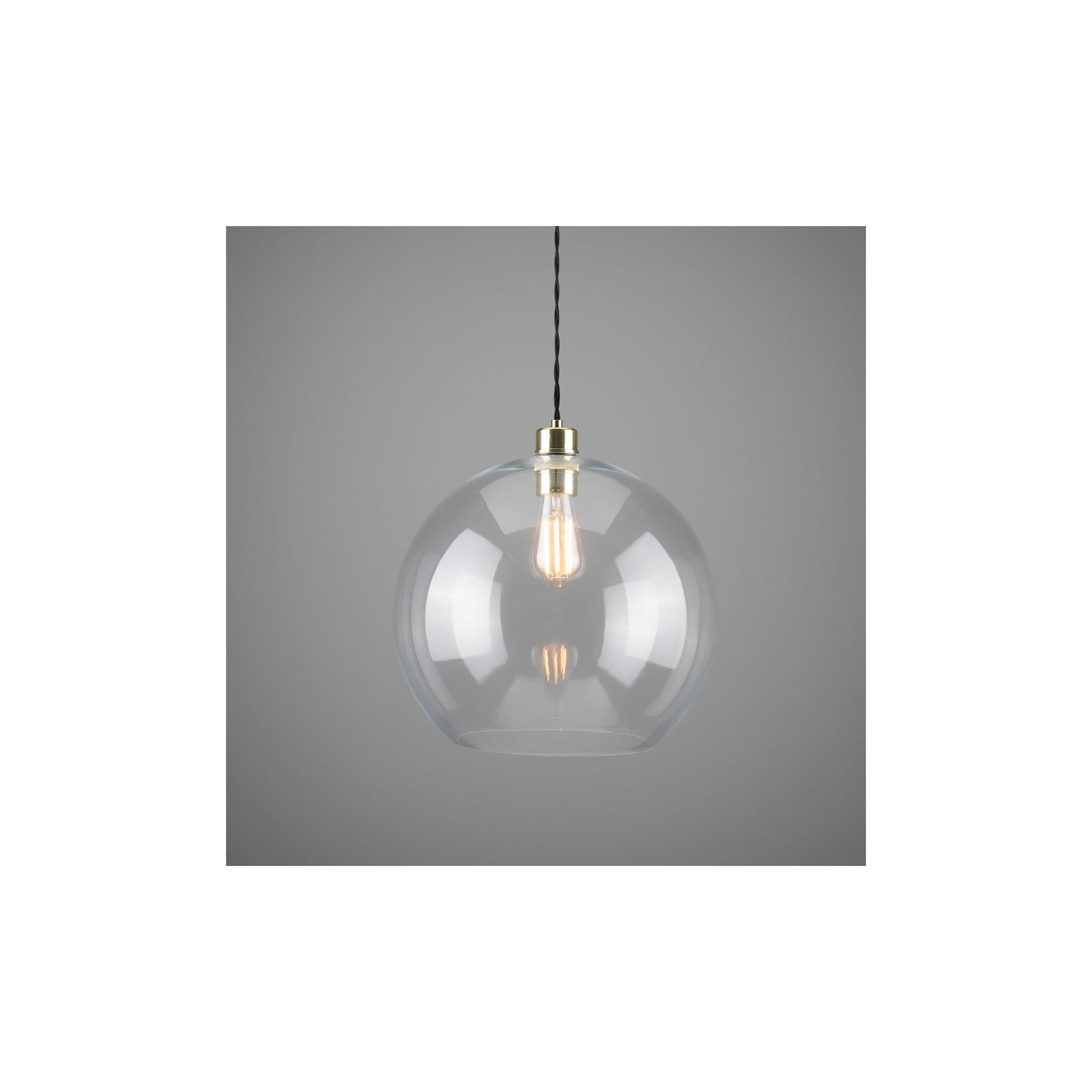 Eden Clear Open Glass Globe Pendant