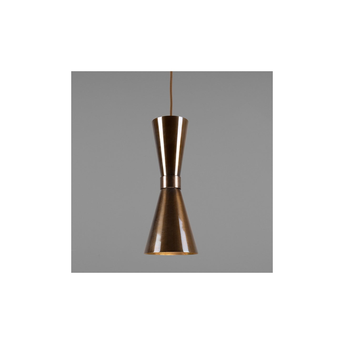Amias Mid-Century Brass Pendant