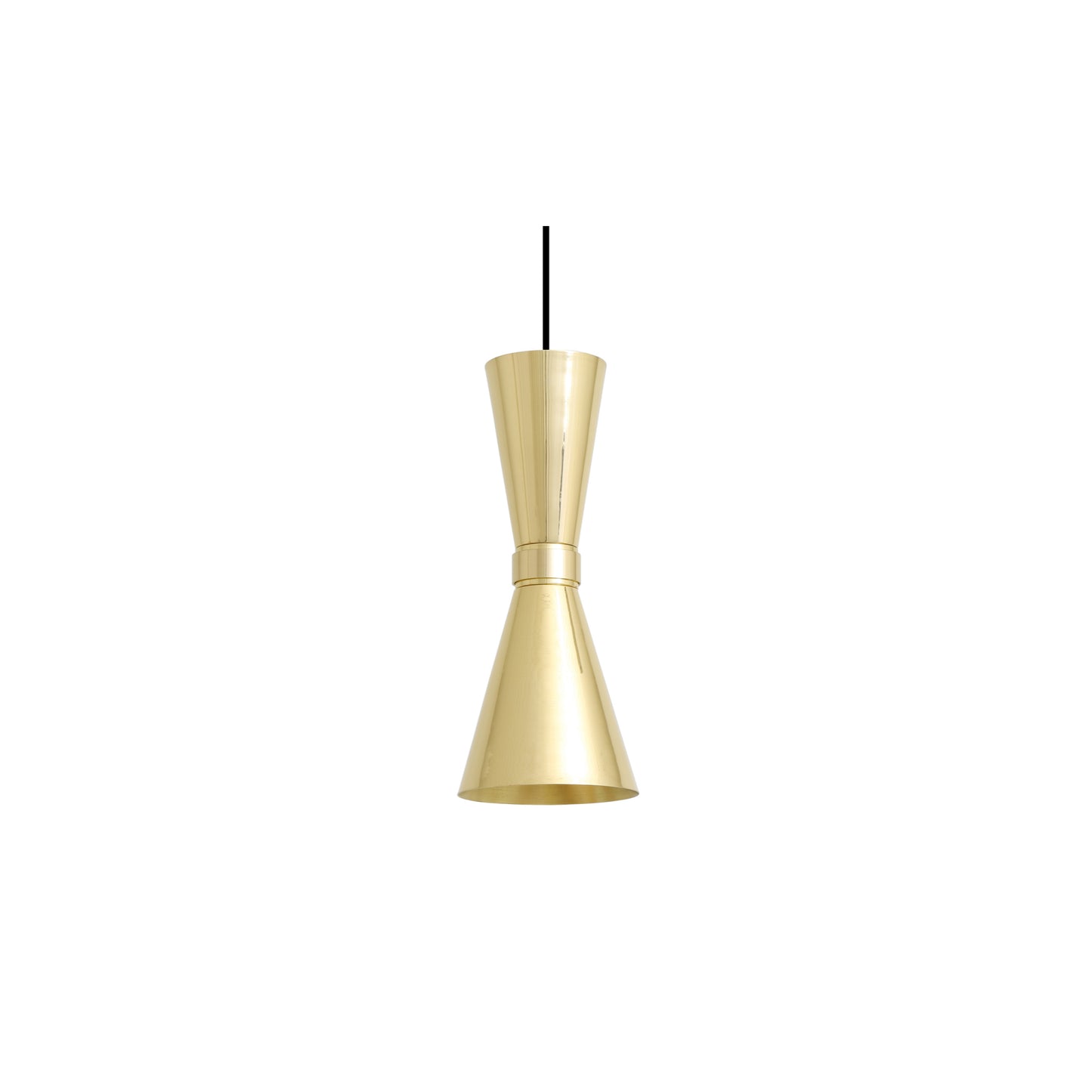 Amias Mid-Century Brass Pendant