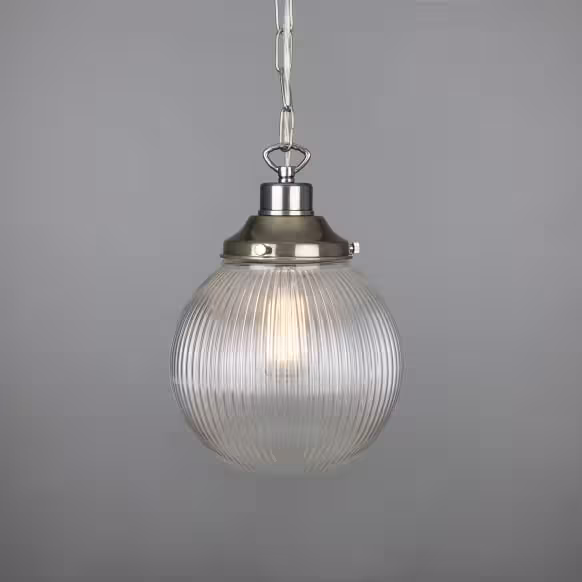 Fitzroy 20cm Holophane Globe Pendant