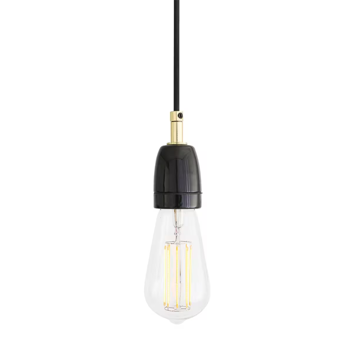 Caltra Modern Ceramic and Brass Pendant
