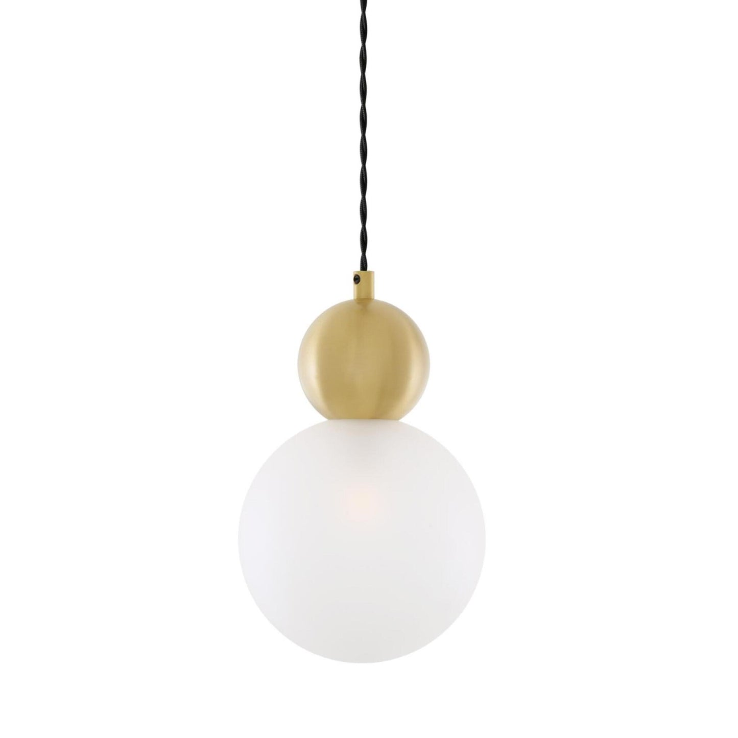 Helena Brass and Glass Ball Pendant