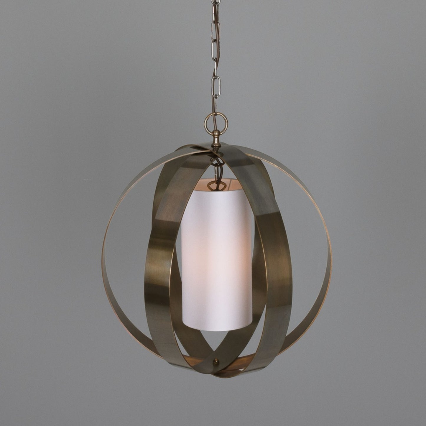 Denton Modern Brass Lantern Pendant