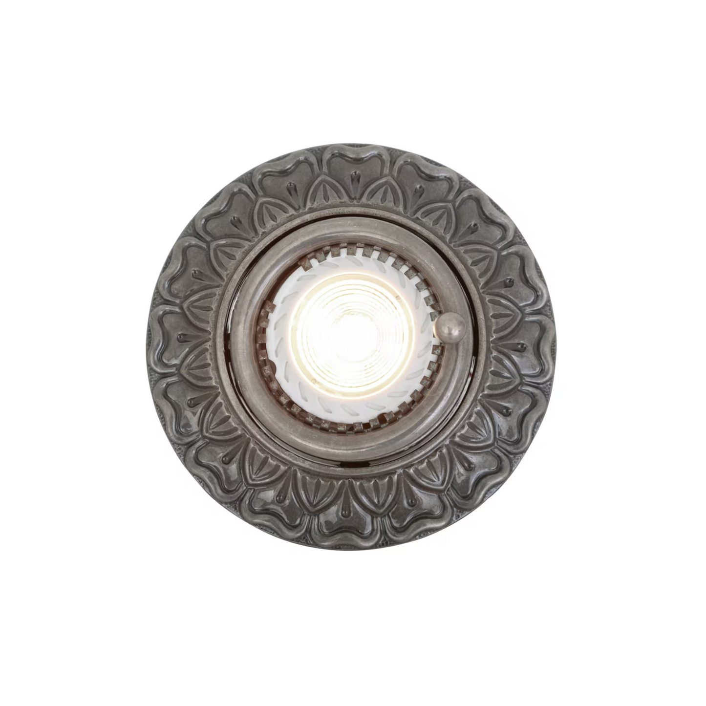 Male Adjustable Circular Brass Recessed Spotlight