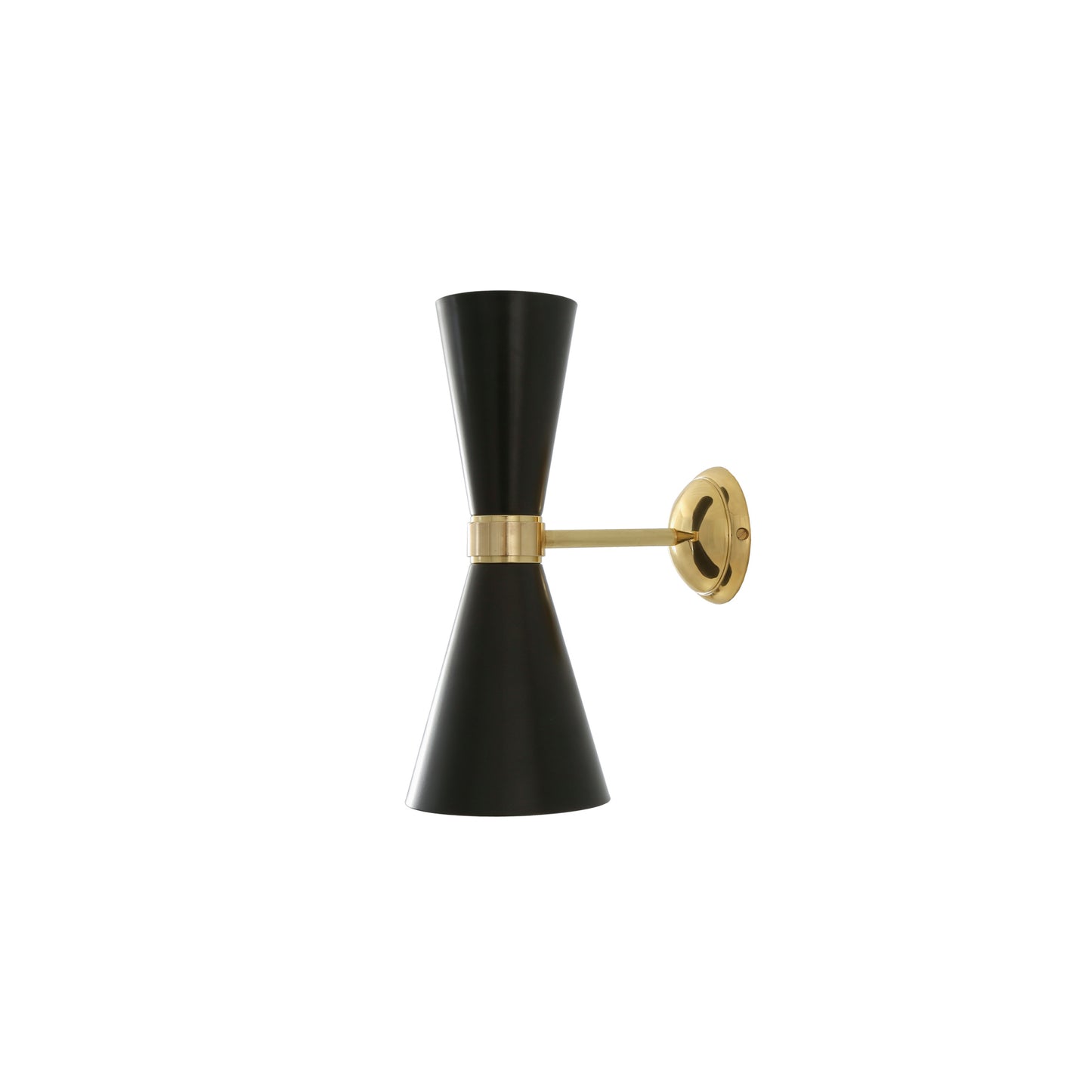 Cairo Mid-Century Double Cone Wall Light