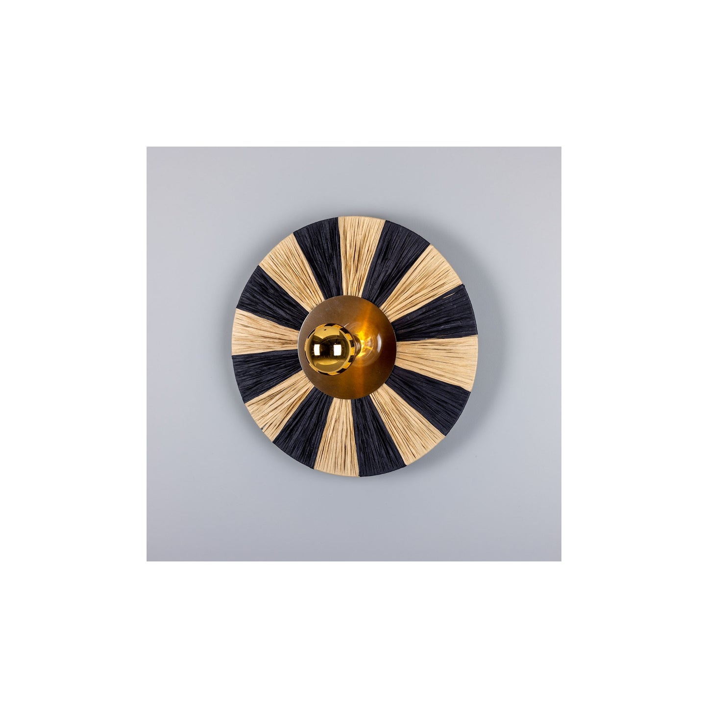Vernon Raffia Striped Wall Light