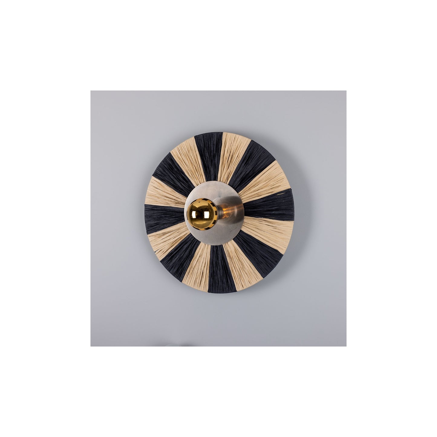 Vernon Raffia Striped Wall Light