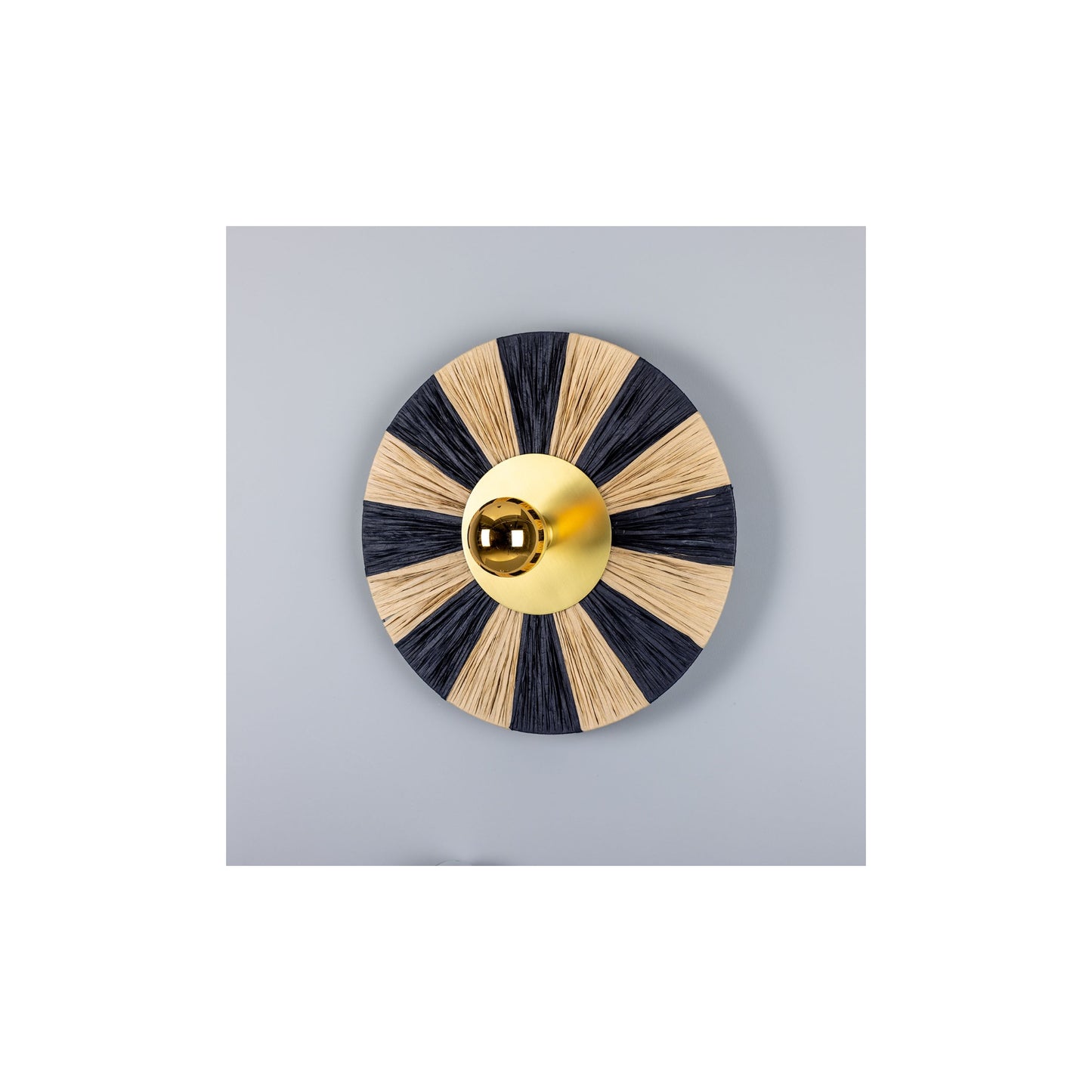 Vernon Raffia Striped Wall Light