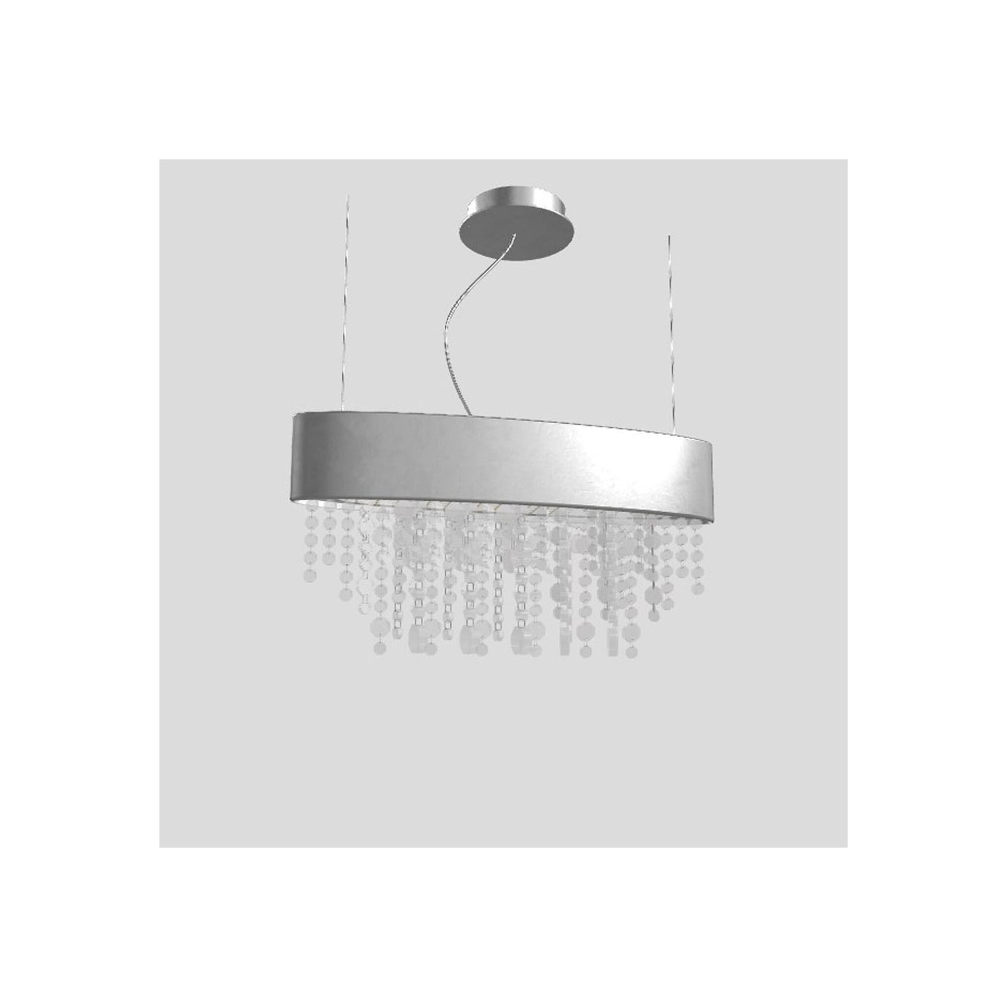 Ola S2 OV 50 Oval E27 Pendant with Colored Glass