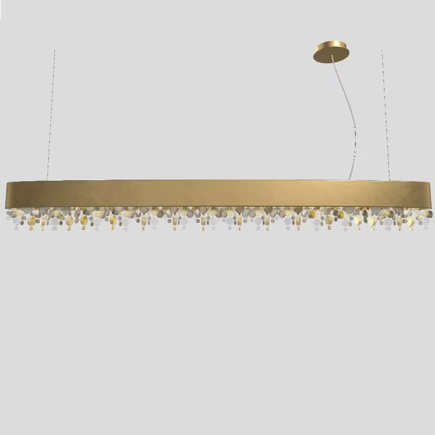 Ola S6 OV 160 Oval E14 Pendant with Colored Glass
