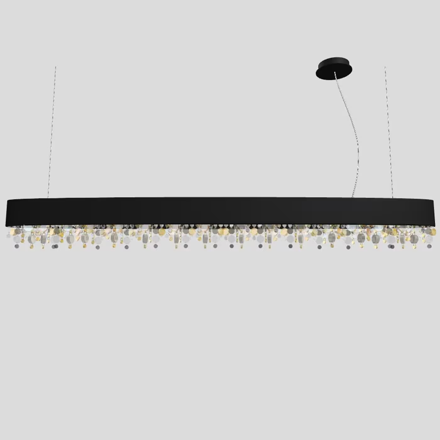 Ola S6 OV 160 Oval E14 Pendant with Colored Glass