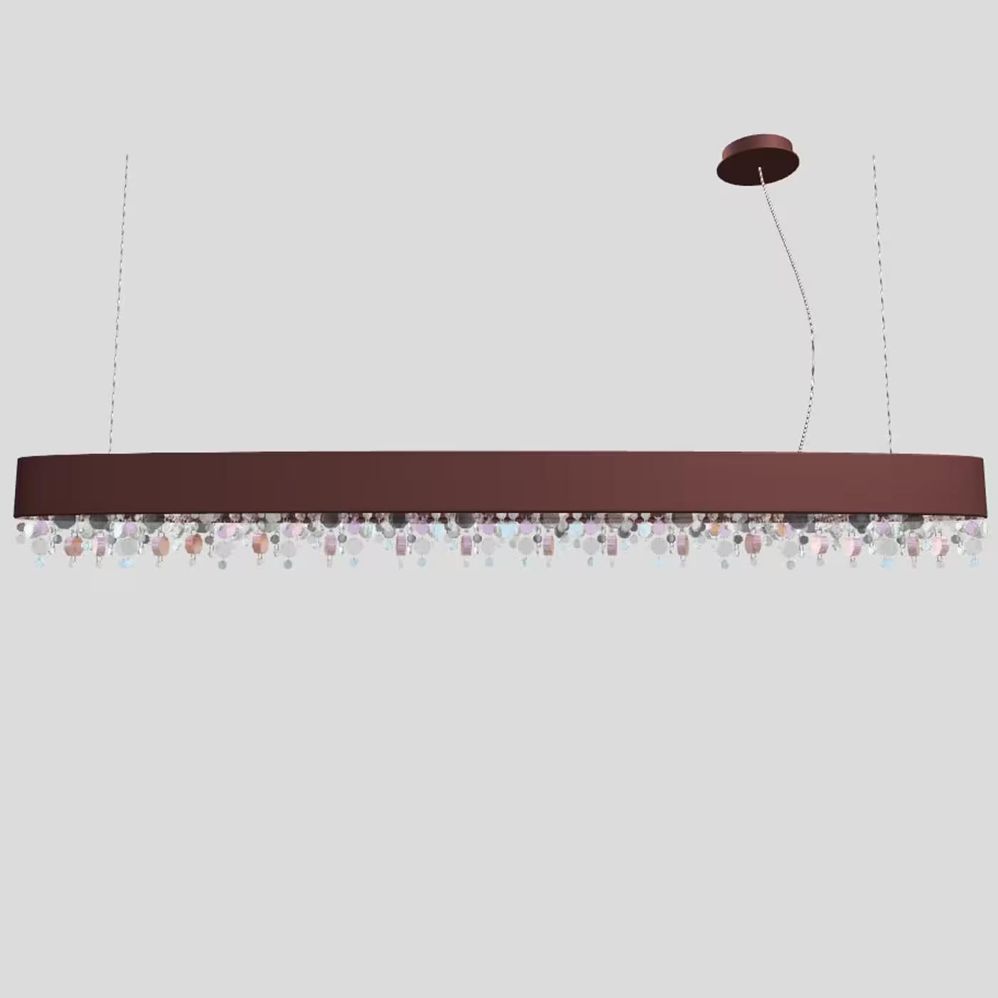 Ola S6 OV 160 Oval E14 Pendant with Colored Glass