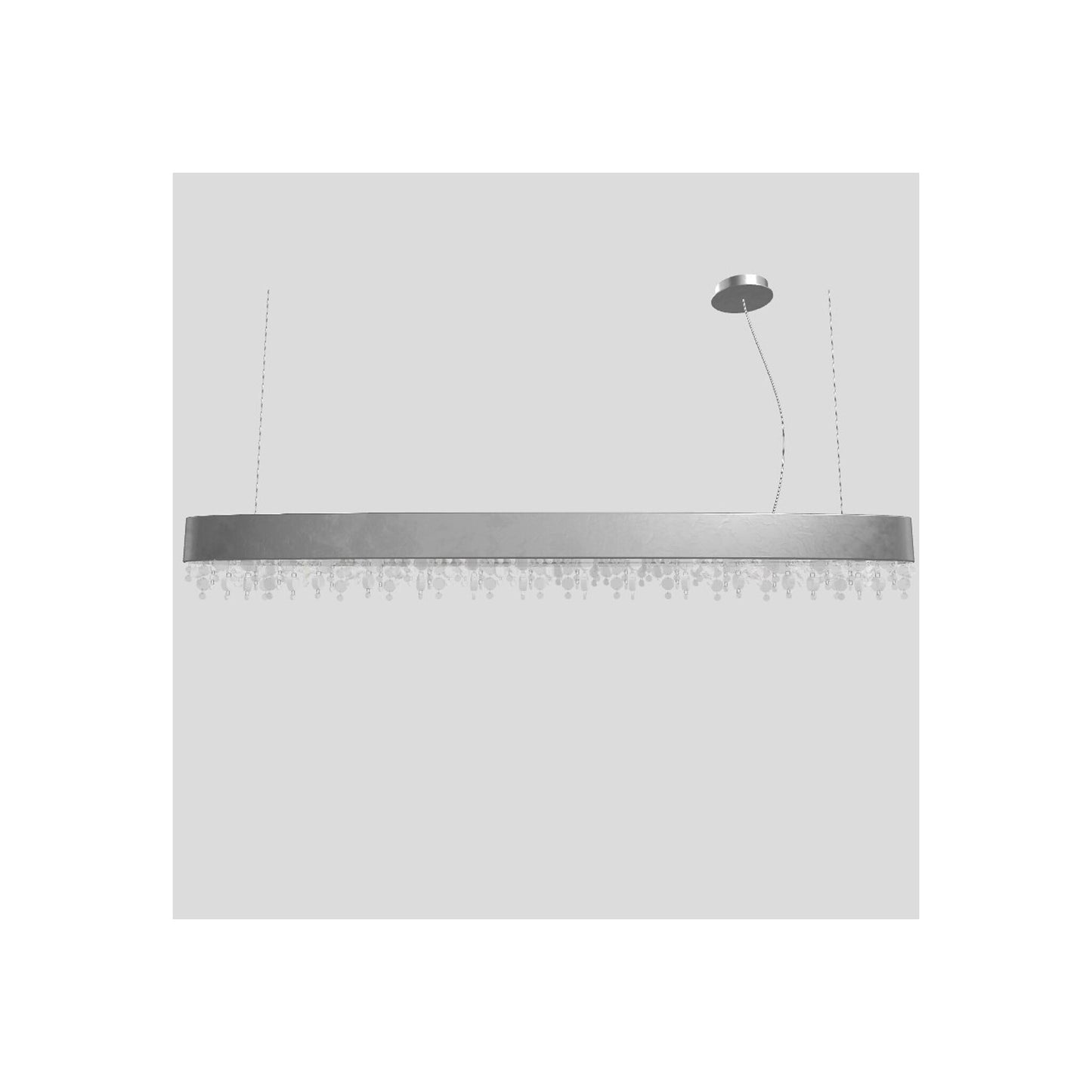 Ola S6 OV 160 Oval LED Pendant with Colored Glass