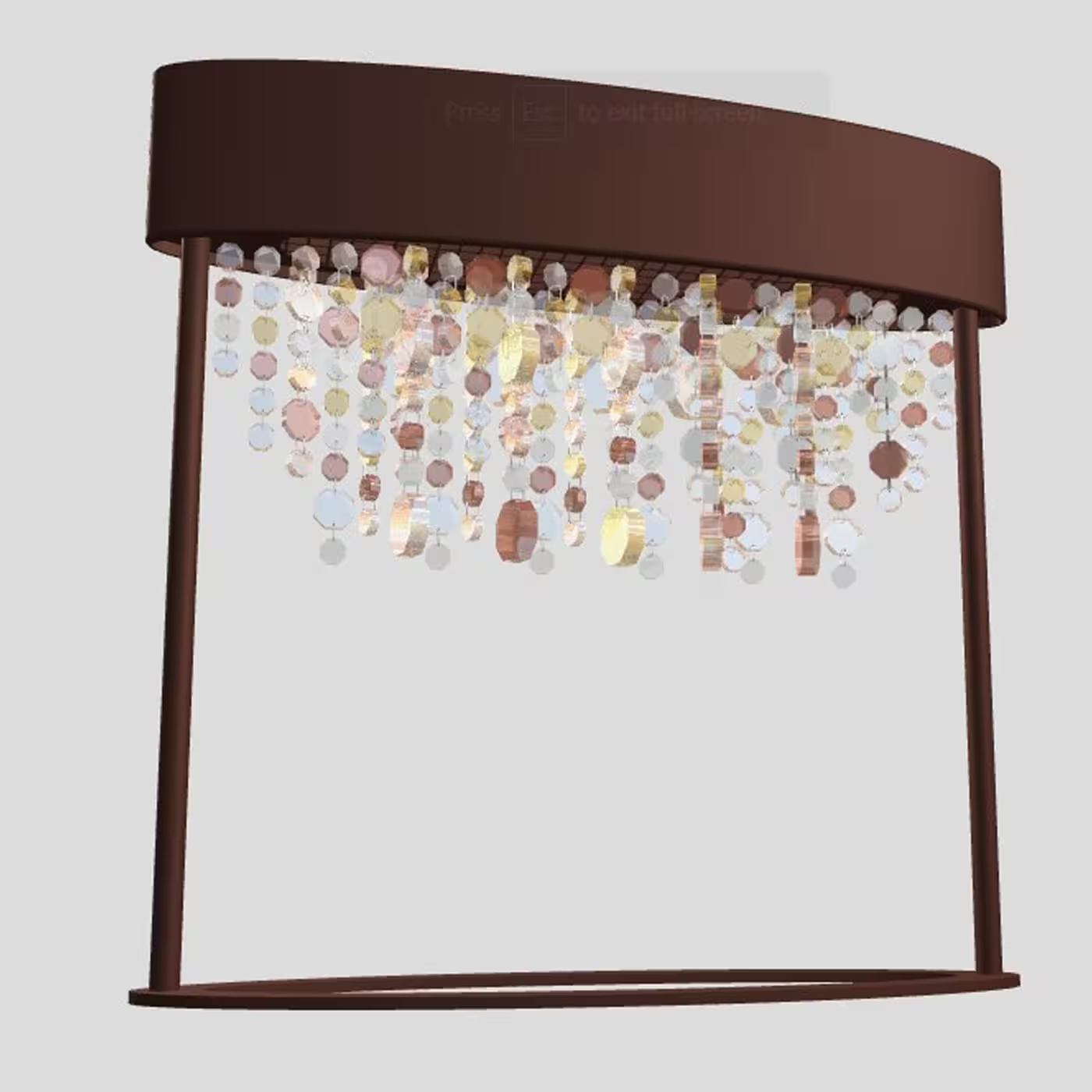 Ola E27 Table Lamp with Colored Glass